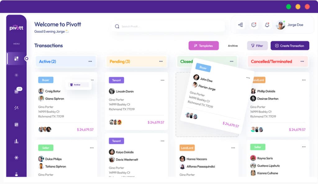 pivott dashboard